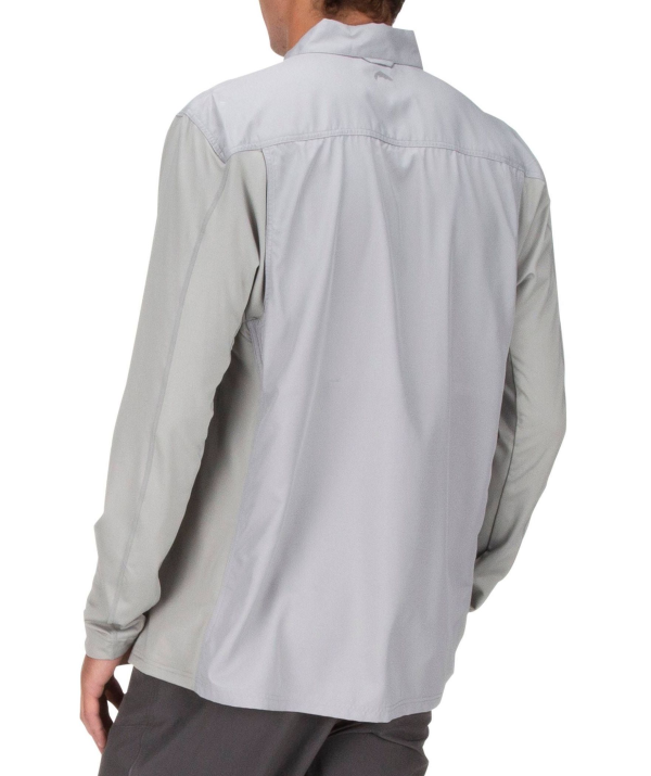 Simms TriComp Cool Shirt Granite Model Back Simms TriComp Cool Shirt Granite Model Back